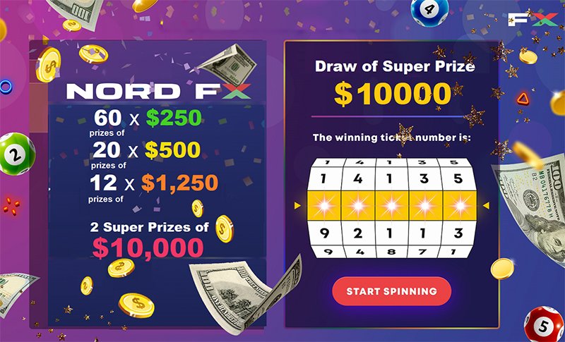 NordFX 2022 New Year Super Lottery Draw: Another $60,000 Drawn1